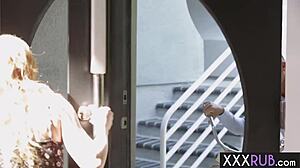 perfect massage professional helps client relax at home