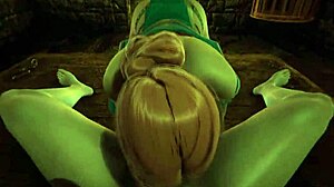 Triss from The Witcher gives a good licking in POV