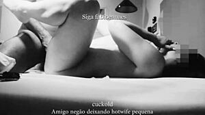 latina wife gets interracial cuckold with big black cock 😈