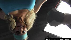 Damn! Vicky Vette gets horny post-workout and devours hard cock