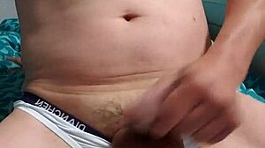 gay boy masturbating in his underwear looks so hot