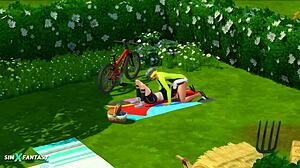 my cycling trip with candy behr in the sims 4