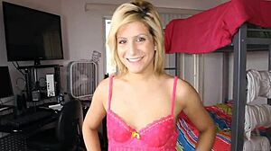 I watch Caprice Capone in rough POV sex, sucking cock and fucking her couple hard with big tits.