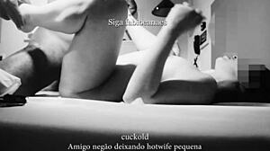 latina wife gets interracial cuckold with big black cock 😈