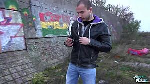 Can this punk teen handle public sex with a stranger?