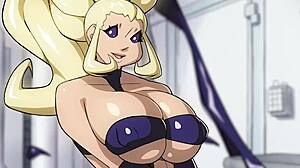 Futanari Lesbian Hentai Blowjob Gets Wet