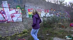 Can this punk teen handle public sex with a stranger?