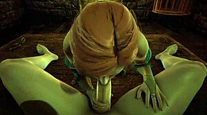 Triss from The Witcher gives a good licking in POV