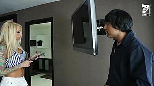 Oh yes, fuck this slut's big tits and ass!