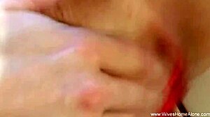 Blonde Milf Enjoys Solo Pussy Play With Golden Toy