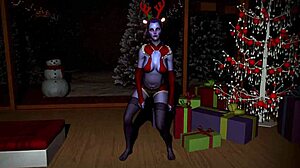 widowmaker teases with big tits dancing