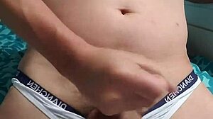 gay boy masturbating in his underwear looks so hot