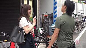 Big-breasted beauty picked up for a casual chat