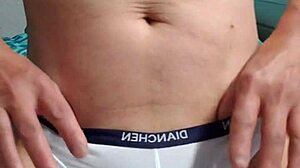 gay boy masturbating in his underwear looks so hot