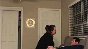 she's always cheating with her co-worker, blowing and riding him in doggystyle at home