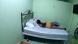 watch this panamanian girl fuck her pussy with two dildos?