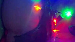 Tied Up Babe Rides Monster Cock in Reverse Cowgirl with Fishnets