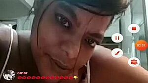 brazilian bbw teasing on webcam with big tits