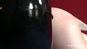 german lesbians explore kinky bondage with handcuffs and spanking