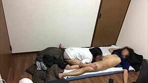 Amateur couple's hidden bedroom pleasures unfold