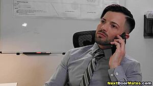 fake masseur drills office clerk bareback in sneaky session