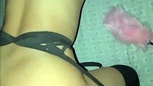 Dark Room Gangbang with Cum in Mouth