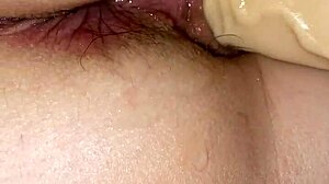 amateur wife gets dildo fucked