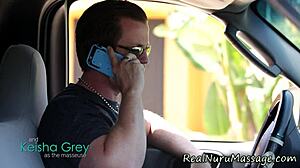 Watch the hot latina masseuse fuck her client passionately in high definition nuru massage session