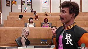 i'm the horny teacher showing off my big tits