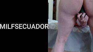 No Men To Film, So I Use This Cucumber!