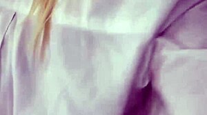 hot blonde stepmother chats about her daily life