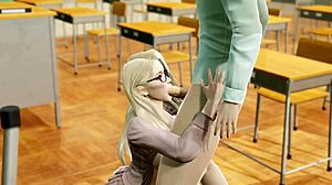 Young Girl with Cursed Bra Gets Fucked in University Hentai 3D