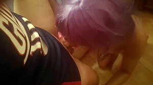 hotwife follada trio amateur backstage pareja real, fucking with husband and friend in mmf threesome.