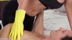 brat tamed by horny housekeeper kayla paige on penthousegold com