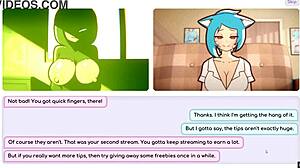 Nicole’s Risky Job in Hentai Game Fondles Tits for Customers