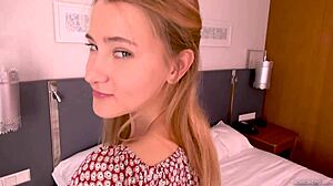 skinny beauty fucked hard in casting with big cock pov facial