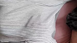 Does He Wake You To Cum On Titties POV?