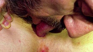 He licks her ass and drinks piss.