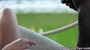 Glam babe, uh, pounded hard by BBC doggystyle