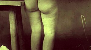 vintage granny shows fanny!