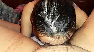 girlfriend licks pussy next to neighbor