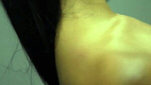 Latina woman uses her large dildo in part one.