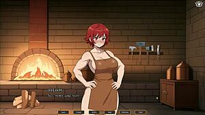 Tomboy love in hot forge hentai game ep 4. FEMDOM TITJOB in the kitchen with big tits teen.
