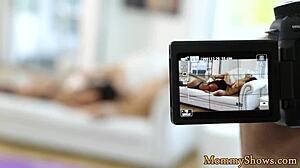 Mature woman chatting with young girl