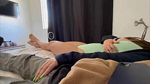 Latina Stepsister Bent Over for Creampie!