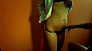 Russian Chick Grabs Neighbor's Big Cock