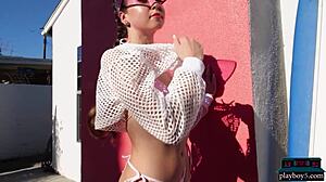 Big ass teen model lauryn wolfe shows off her flawless body for playboy