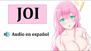 Hentai orgy with teacher in cosplay, jerk off instructions in Spanish