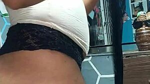 Latina Milf Dressed As Bad Girl Swallows Big Dick And Rides Until She Cums