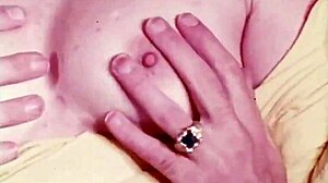 In this vintage taboo family scene, the lesbians enjoy a cumshot.